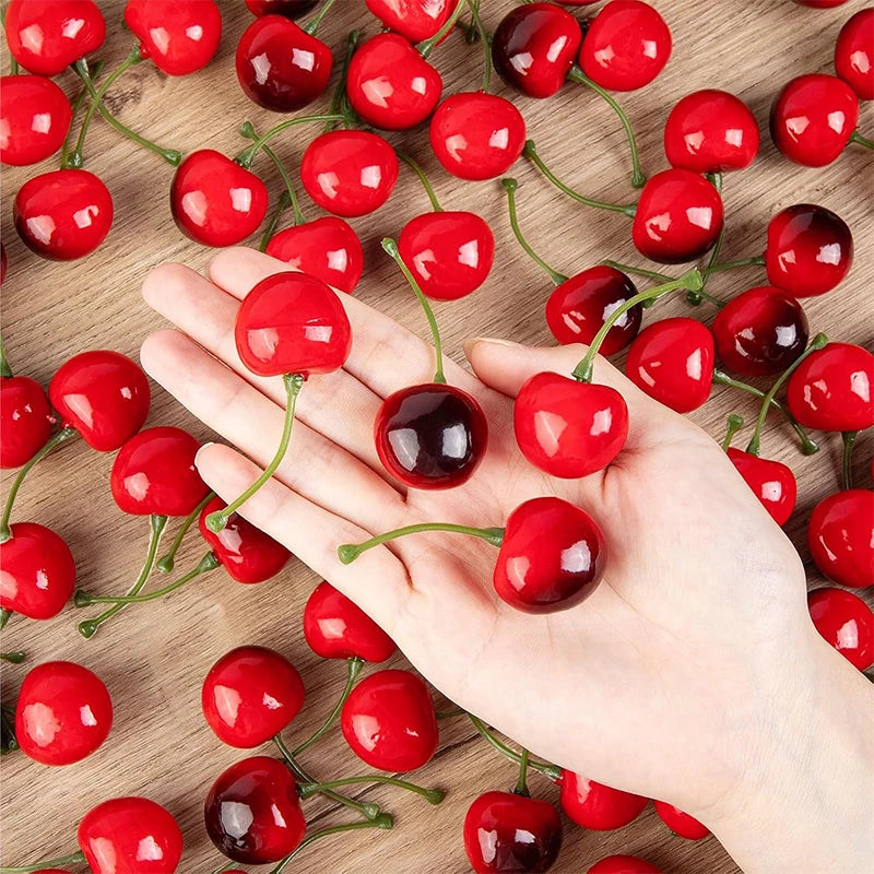 10/20Pcs Fake Cherry Artificial Fruit Model Simulation Cherry — product photo 5 of 6