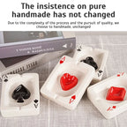 European Poker Ashtray Red Heart A Creative Porcelain — product photo 3 of 6