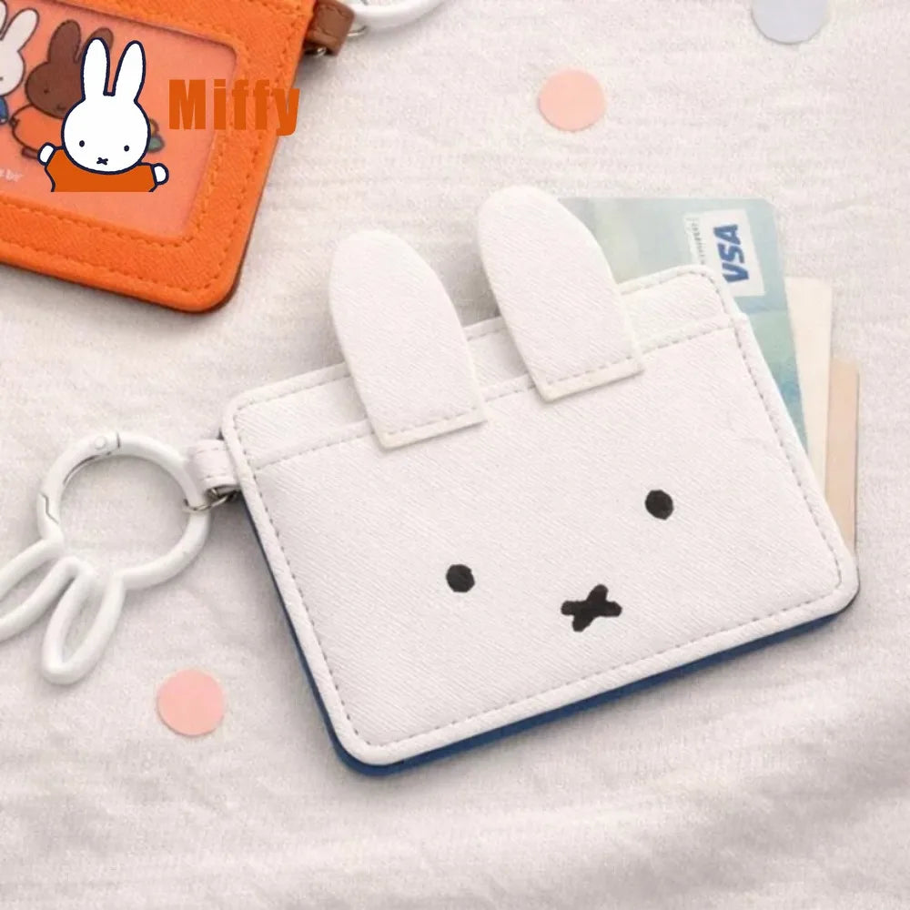 Kawaii Miffy Card Holder Cute Rabbit Leather Wallet — product photo 2 of 5