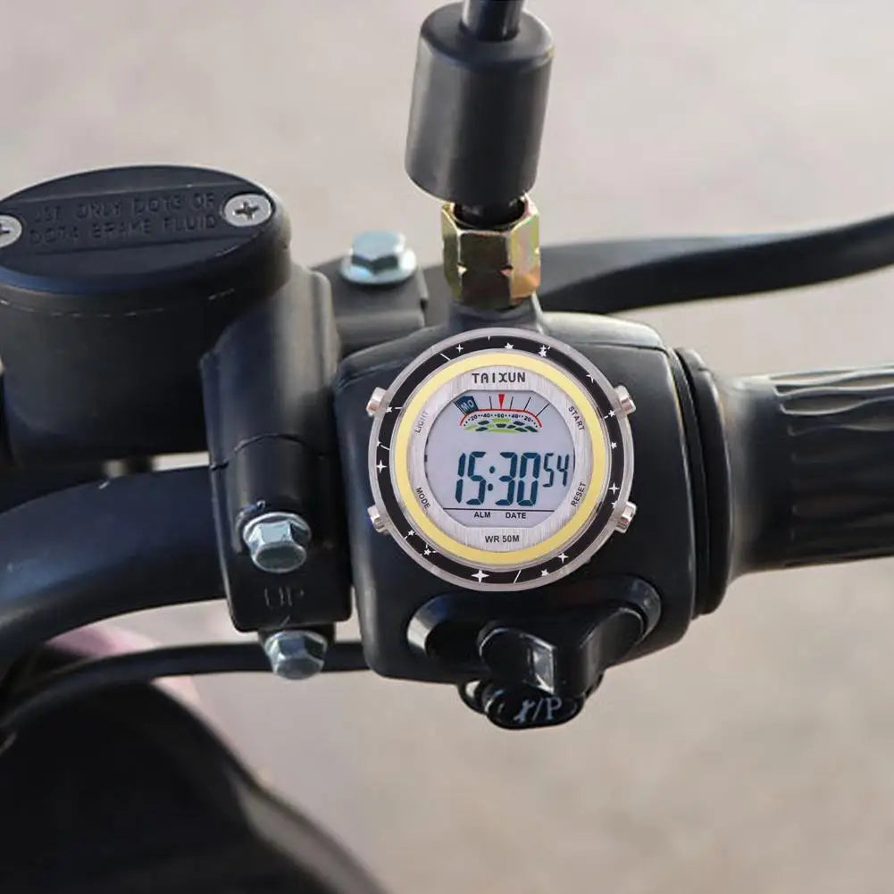 Waterproof Digital Car Motorcycle Clock LCD Stopwatch Timer — product photo 6 of 6