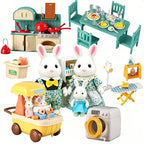 Forest Animal Family Dollhouse Furniture 1/12 Miniature Toys — main product photo