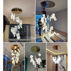 Modern Novelty LED Light Guide Ceiling Chandelier living — product photo 6 of 6