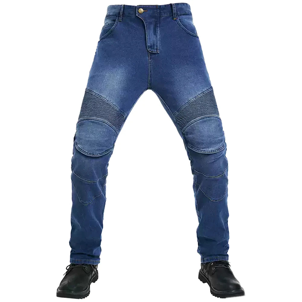 Motorcycle Blue Pants Black Men Jeans Motocross Road — product photo 3 of 6