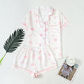 Two-Piece Comfortable Pink Shell and Conch Print Lapel — main product photo