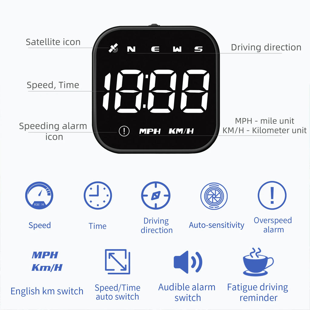 G4S GPS Head Up Display LED Auto Speedometer — product photo 5 of 6