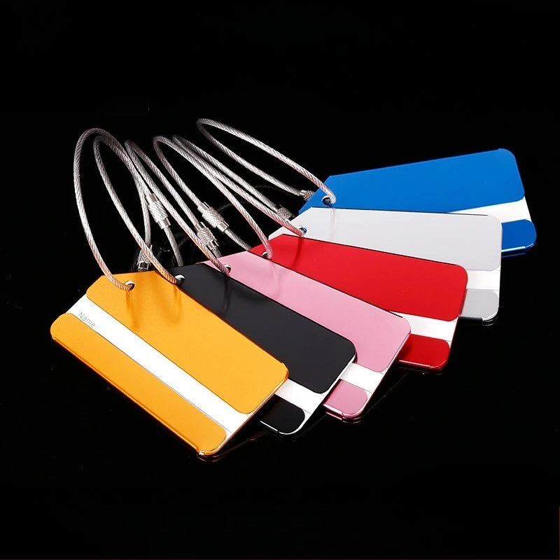 1pcs Unisex Metal Luggage Tag Portable Label Suitcase — product photo 3 of 6