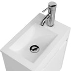 *16" Small Modern Painted Wall Mounted Floating Bathroom — product photo 3 of 6