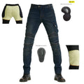 Men Multi Pocket Kevlar Motorcycle Riding Jeans Stretch — main product photo