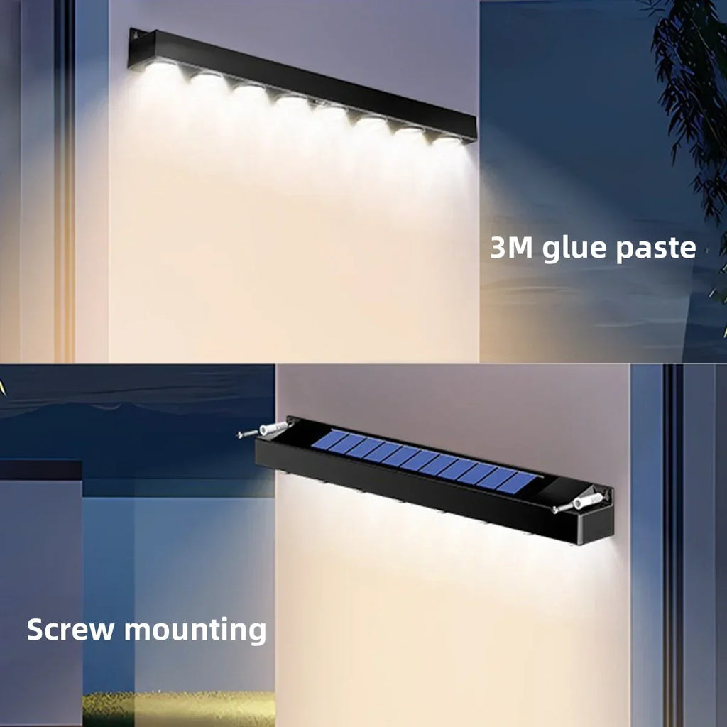 4/6/8LED Solar Wall Light Outdoor Waterproof Garden Decora — product photo 5 of 6