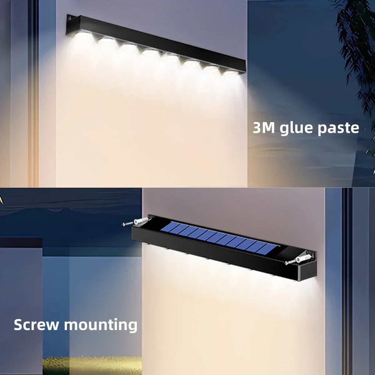 4/6/8LED Solar Wall Light Outdoor Waterproof Garden Decora — product photo 5 of 6