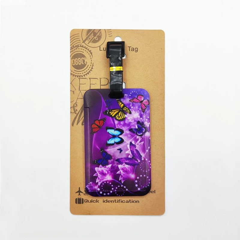Butterfly Luggage Label Women Travel Luggage Tag Girls — product photo 5 of 6