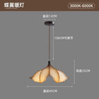 Japanese Wabi-Sabi Resin LED Pendant Light Petal Ceiling — product photo 6 of 6