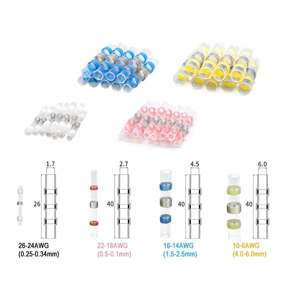 Waterproof Solder Seal Heat Shrink Butt Wire Connectors — product photo 2 of 6