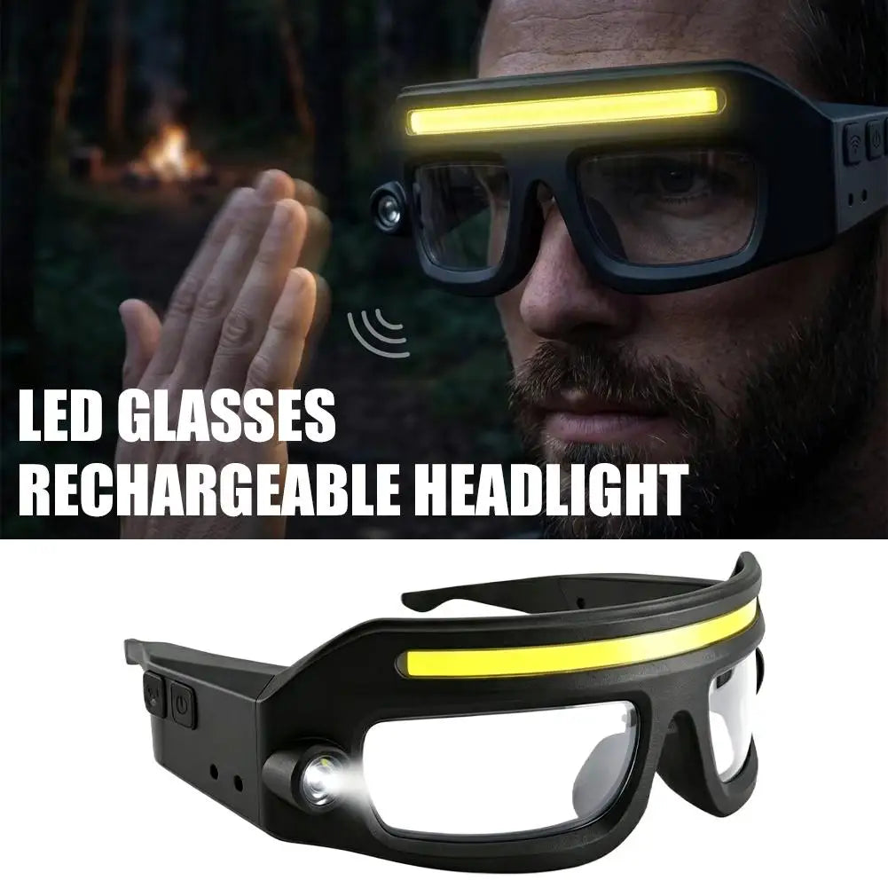 LED Safety Glasses with Rechargeable Light High Visibility — product photo 2 of 6