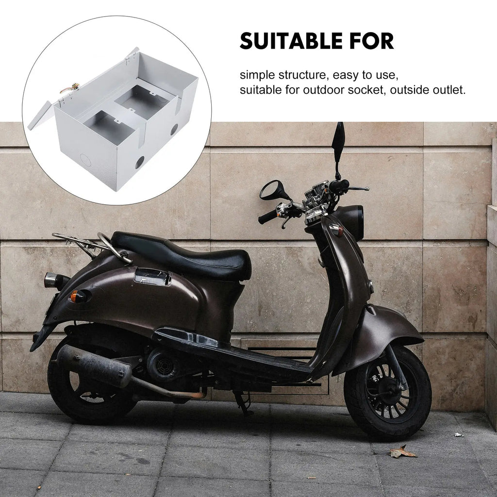 1Set Outdoor Stainless Steel Protective Socket Anti-Theft Enclosure — product photo 4 of 6