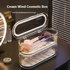 1pc Transparent Makeup Brush Organizer with Lid Cosmetic — product photo 2 of 6