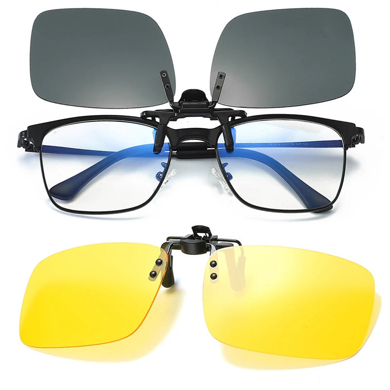 Car Night Safety Driving Glasses Clip on Sunglasses — product photo 3 of 6