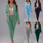 Autumn 2025 Womens Lapel Button Solid Color Long — product photo 4 of 6
