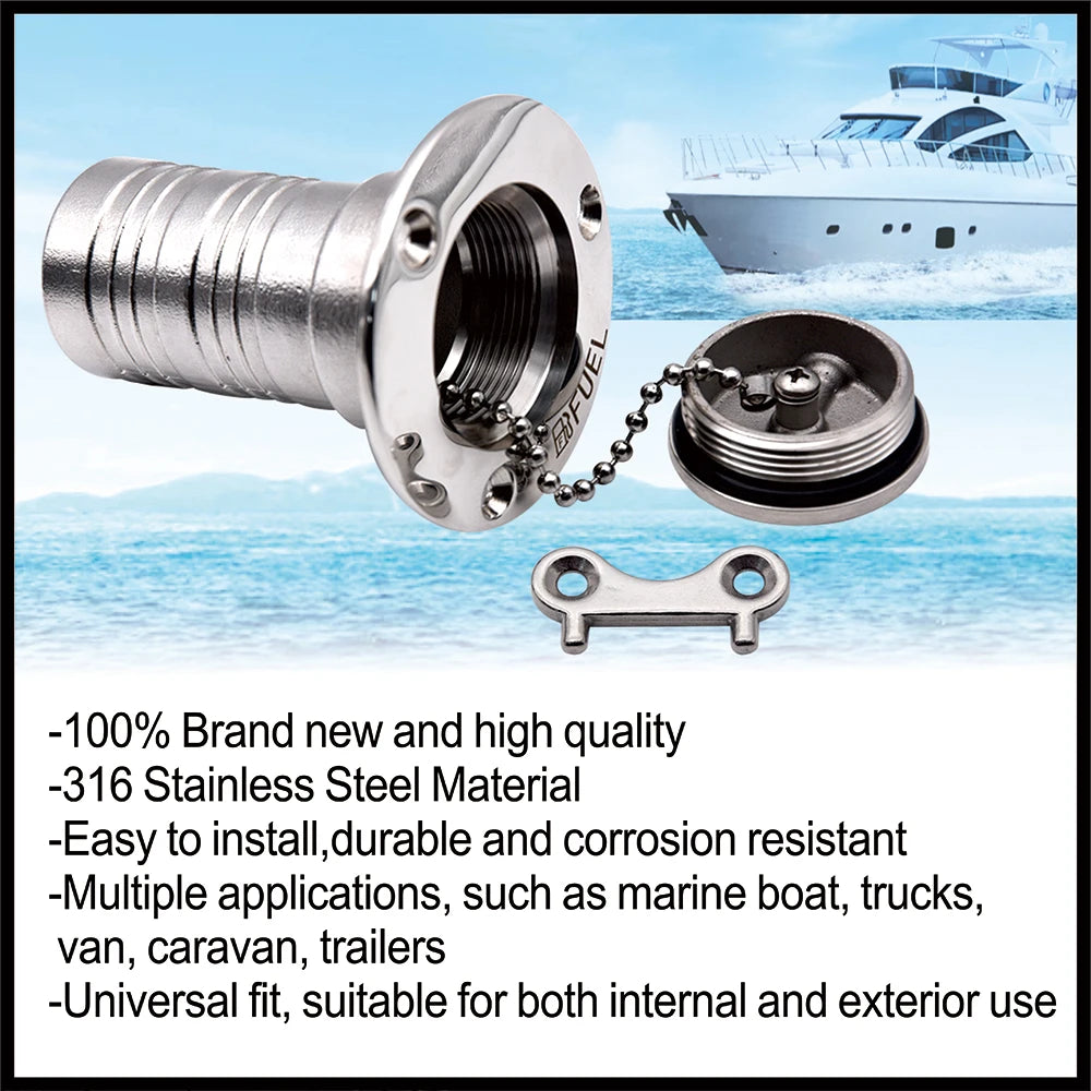 1.5" 2 inch 316 Stainless Steel Marine Boat — product photo 2 of 6