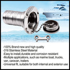 1.5" 2 inch 316 Stainless Steel Marine Boat — product photo 2 of 6