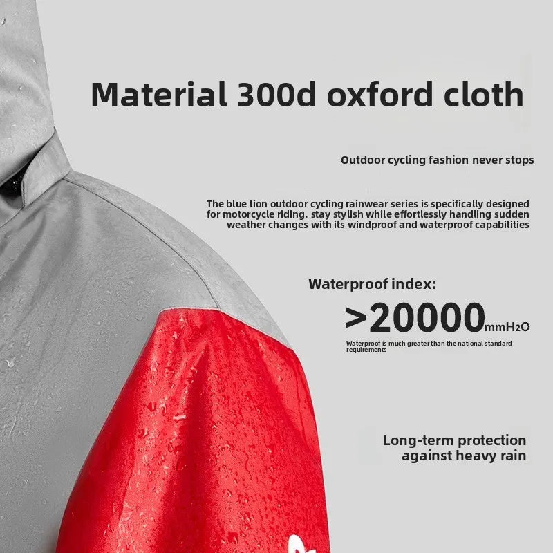 Motorbike Rain Coat Waterproof Motorcyclist Raincoat Men Women — product photo 4 of 6