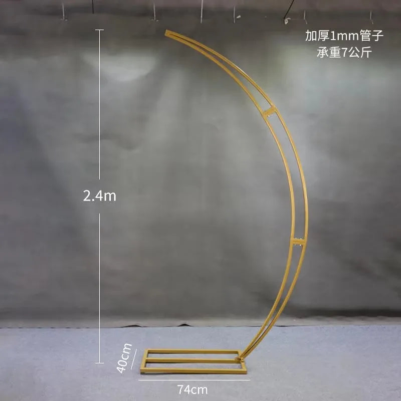1/6pcs 2.4M Metal Iron Half Moon Shape Chandelier — product photo 6 of 6