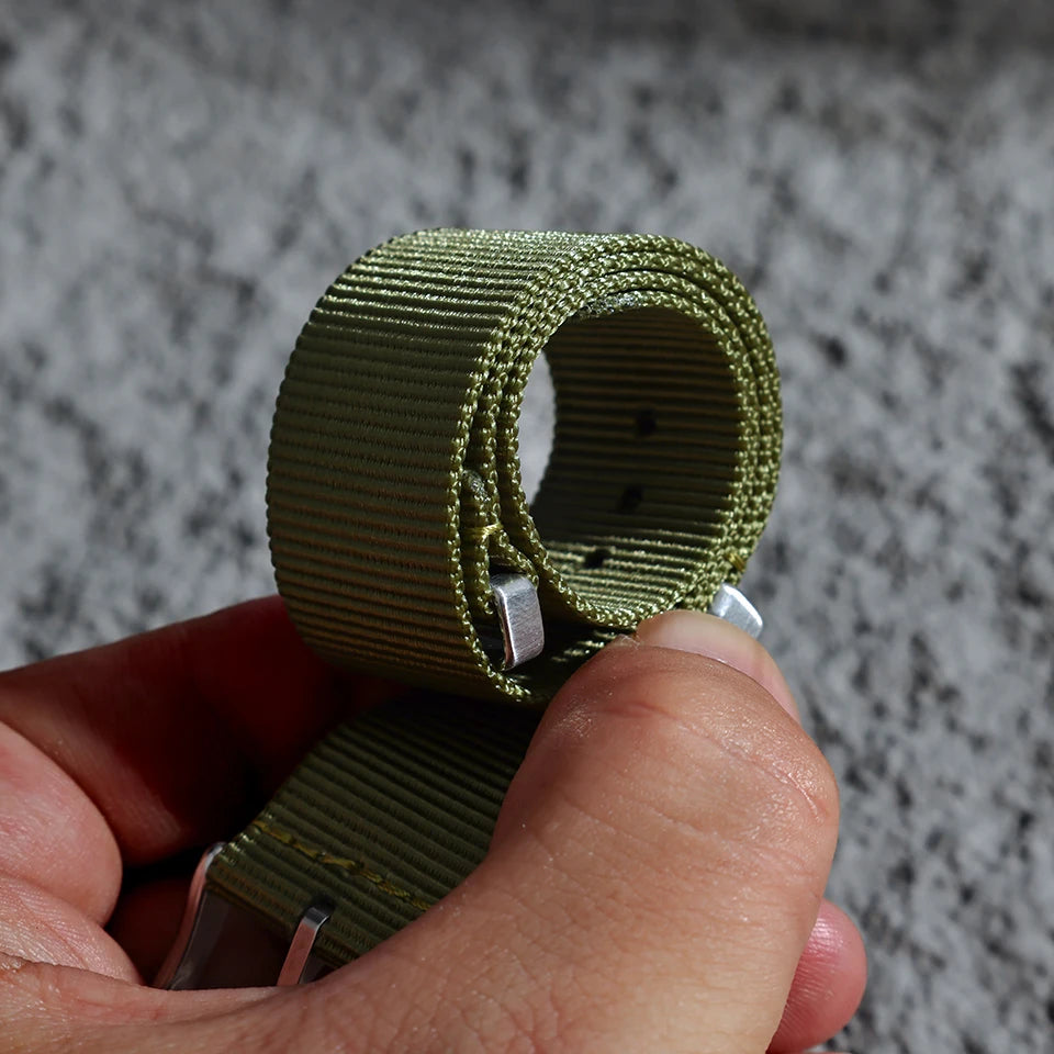 Premium 20mm 22mm Nylon Nato Watch Band Ribbed — product photo 2 of 6