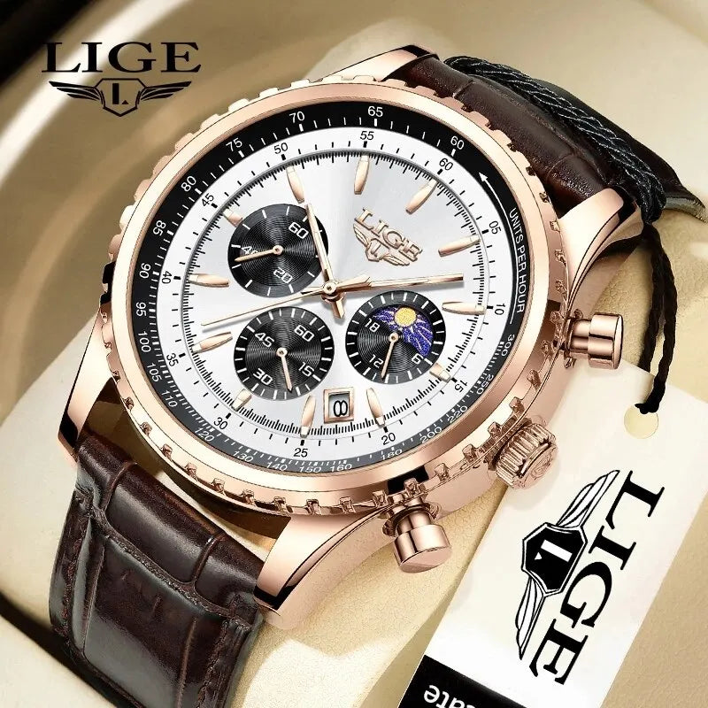 LIGE New Mens Watches Top Brand Luxury Men — main product photo