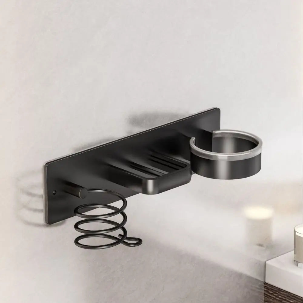 Hair Dryer Stand Electric Hair Dryer Wall Shelf — product photo 5 of 6