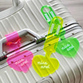 Fluorescent Baggage Tag Portable Anti-lost PVC Suitcase Label — main product photo