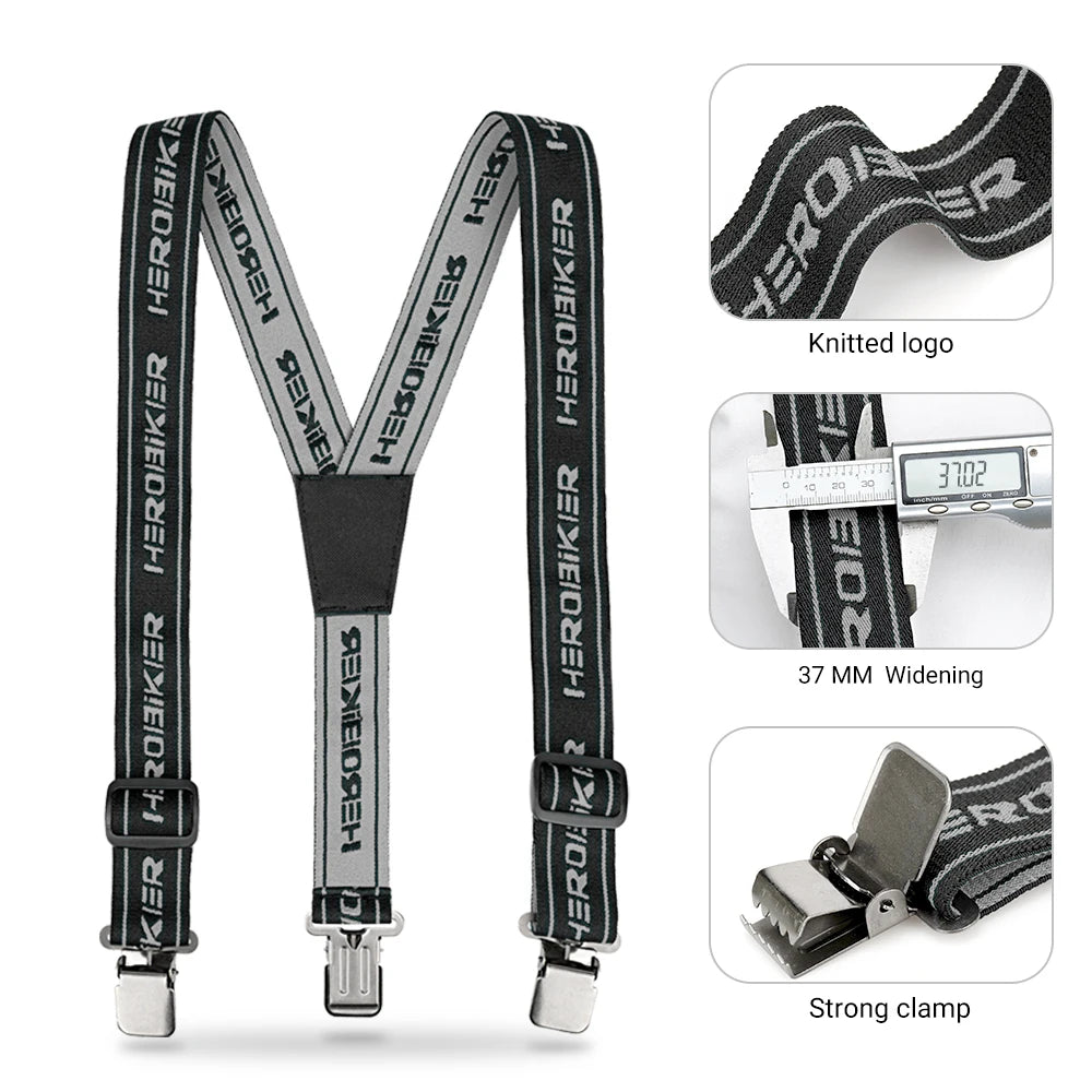 Motorcycle Riding Pants High Elastic Adjustable Y Back — product photo 3 of 6