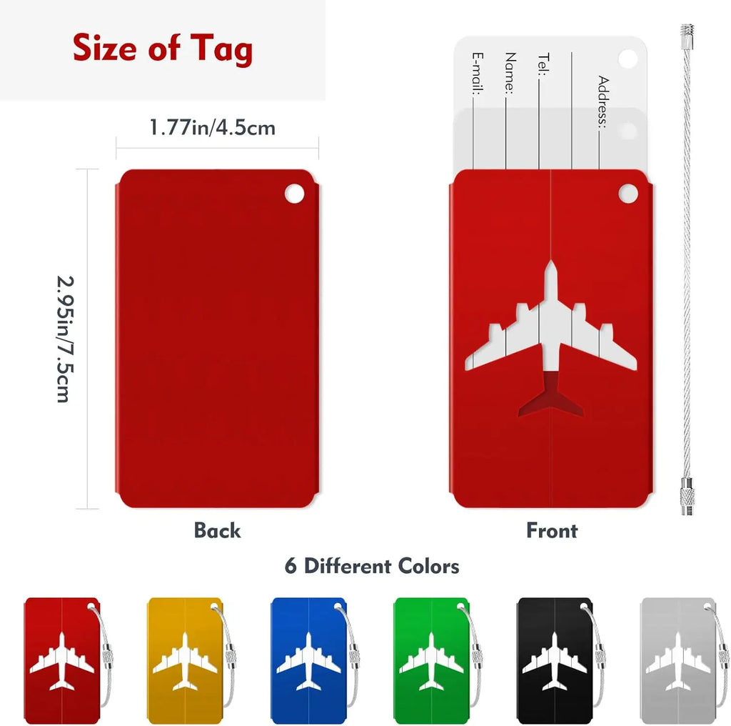 Aluminum Alloy Travel Luggage Tag — product photo 4 of 6
