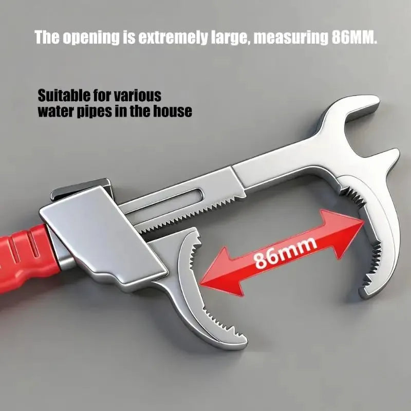 Bathroom Wrench Multi-Head Socket System 86mm Adjustable Faucet — product photo 4 of 6