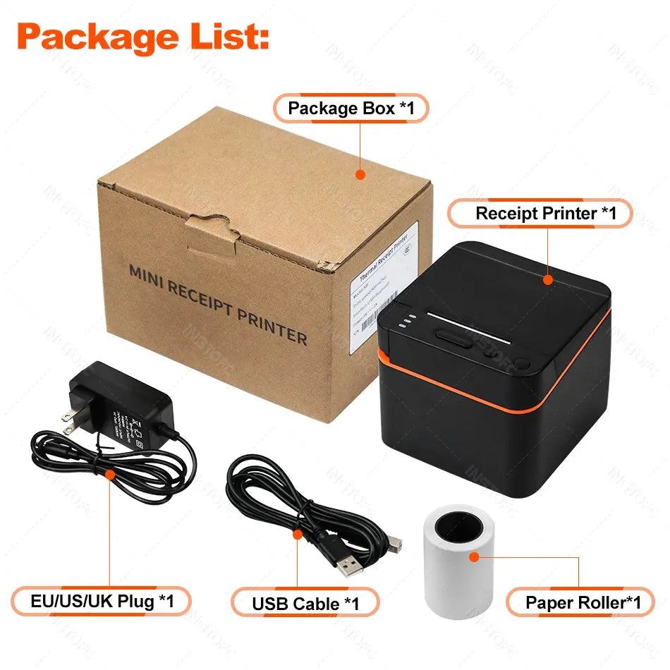 Desktop 58mm Receipt Printer Bluetooth USB Bill Thermal — product photo 5 of 6