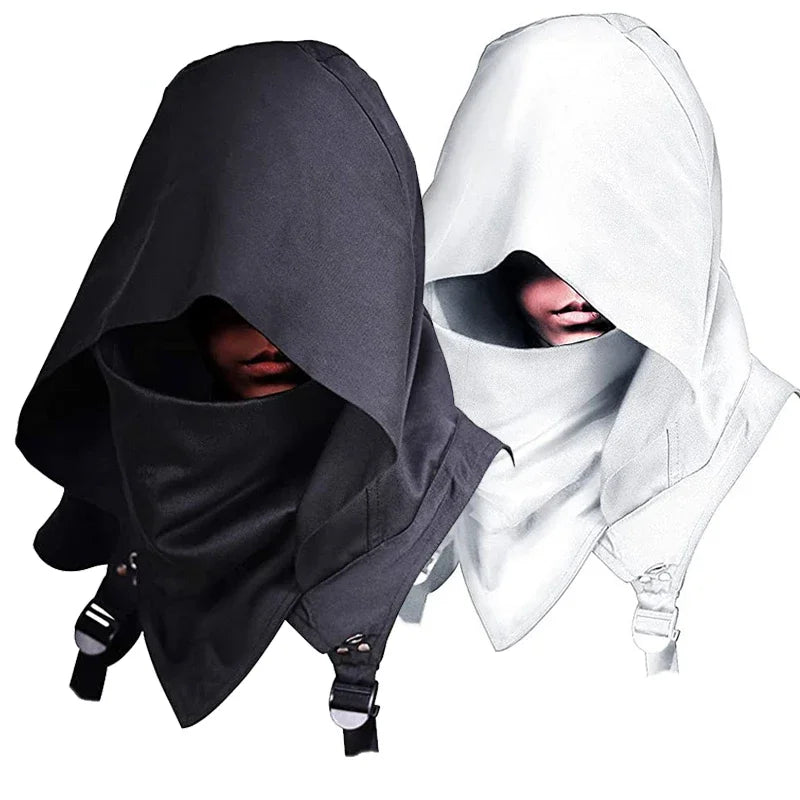 Cosplay Medieval Assassin Hat Cyberpunk Hooded Cloak Cape — main product photo
