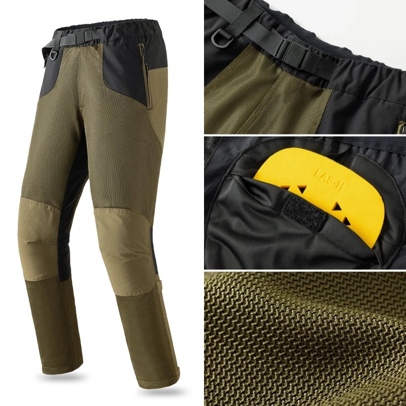 Summer Breathable Mesh Motorcycle Pants Built-in CE2 Knee — main product photo
