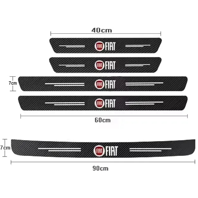 Premium Carbon Fiber Door Sill Sticker Anti Scratch — product photo 6 of 6