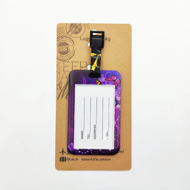 Butterfly Luggage Label Women Travel Luggage Tag Girls — product photo 6 of 6