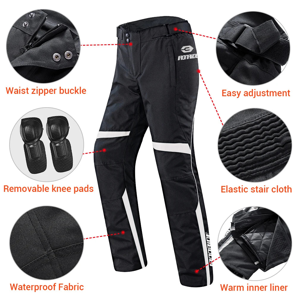 Men's Motorcycle Pants Warm Windproof Outdoor Motocross Riding — product photo 5 of 6