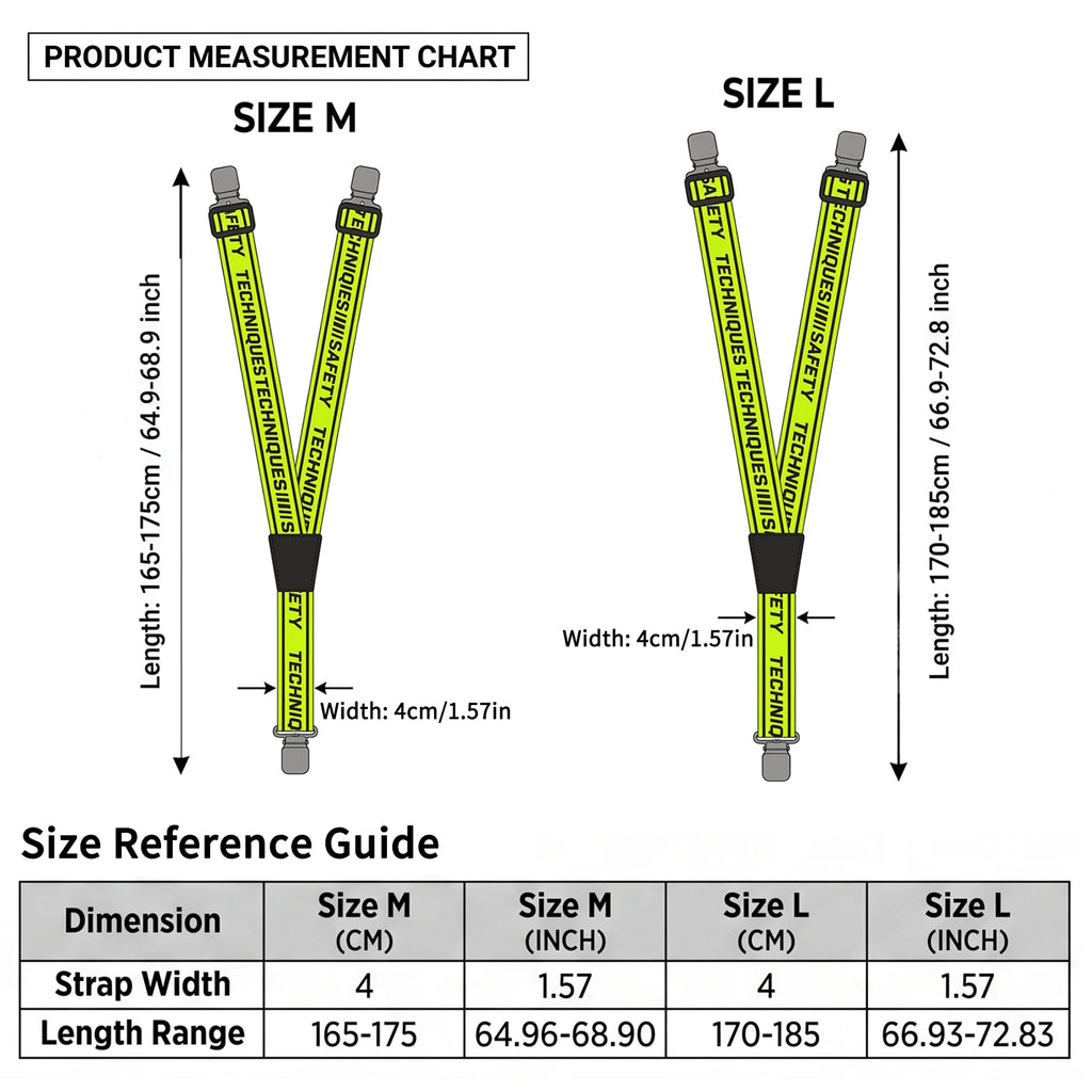 Motorcycle Trouser Suspenders Elastic Adjustable Motorbike Y Back — product photo 6 of 6