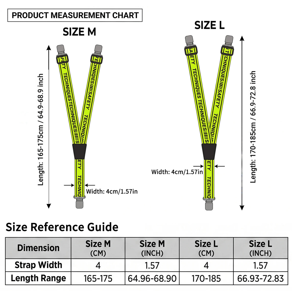 Motorcycle Trouser Suspenders Elastic Adjustable Motorbike Y Back — product photo 6 of 6