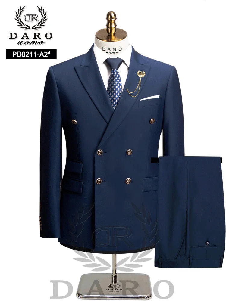 DAROuomo 2026 Men's Slim Fit Formal Business Suit