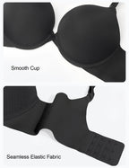 Women's Solid Bras Sexy Push Up Plunge 1/2 — product photo 6 of 6