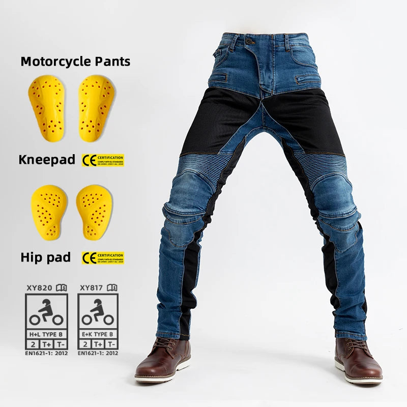 Summer Riding Breath Net Motorcycle Riding Jeans Outdoor — main product photo