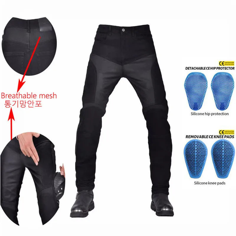 Multiple Mesh Breathable Areas Motorcycle Summer Riding Jeans — main product photo