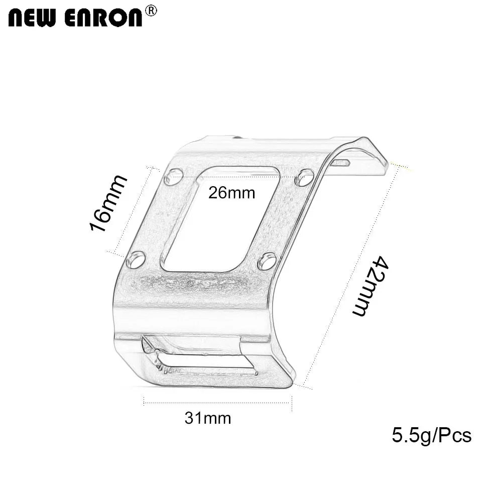 ENRON Silver/Black/Gray Aluminum Battery Holder 1Pcs For RC — product photo 2 of 6