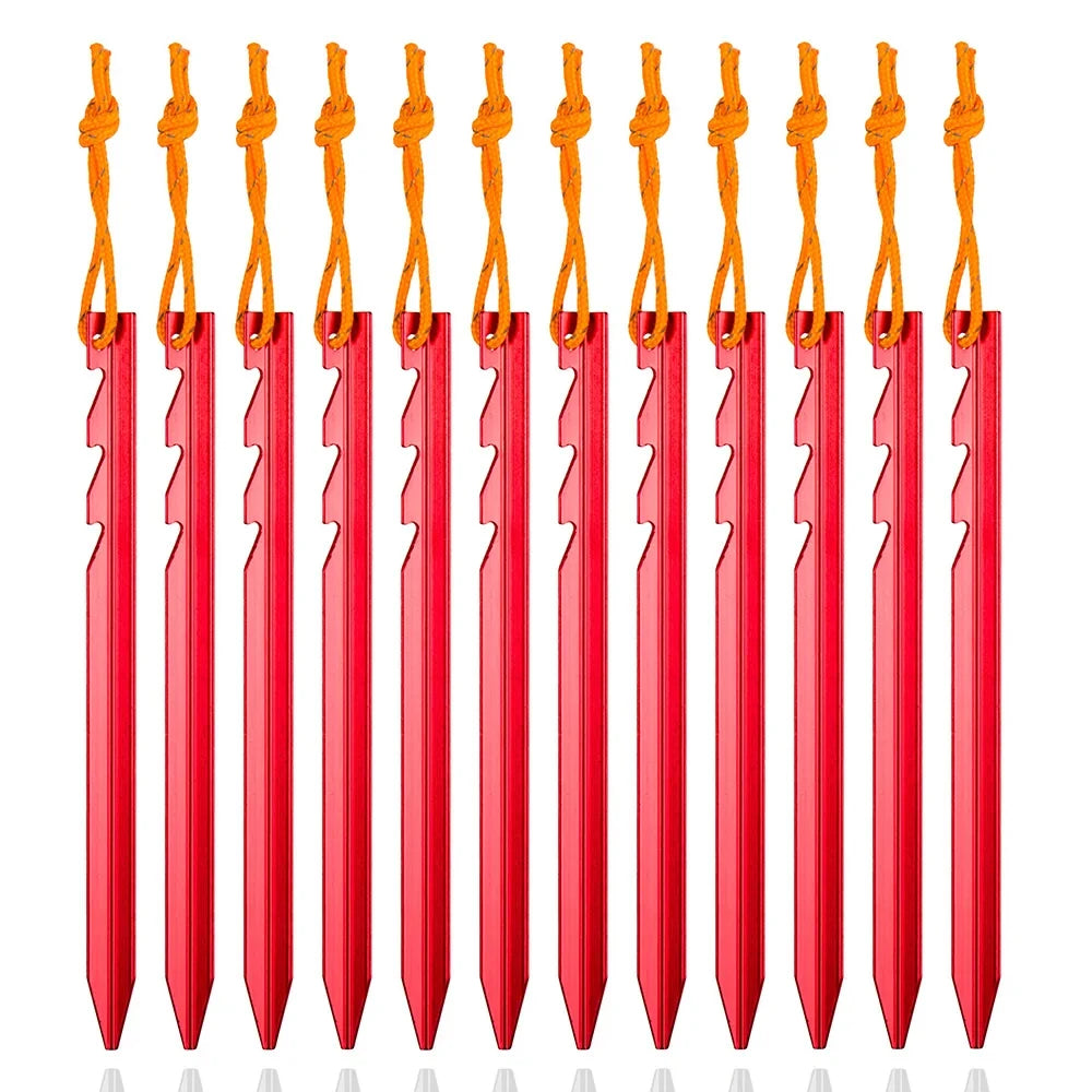 12Pcs/lot 18cm Aluminum Alloy Tent takes Pegs Heavy — product photo 4 of 6