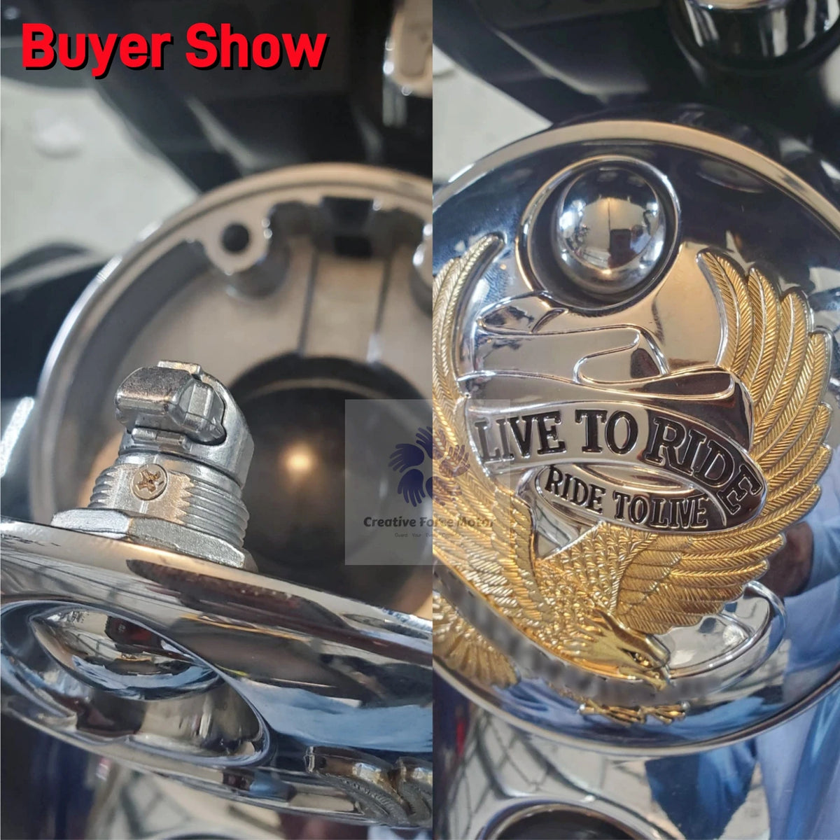 Push Button Fuel Door Latch for Harley Touring — product photo 5 of 6