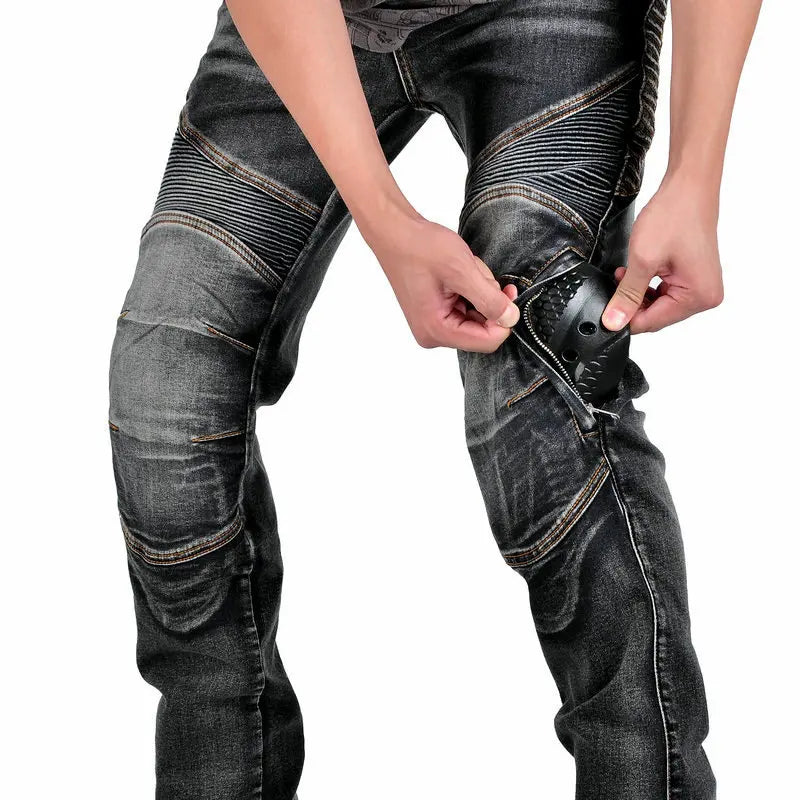 Men Motorcycle Pants Larger Area Aramid Motorcycle Jeans — product photo 3 of 5