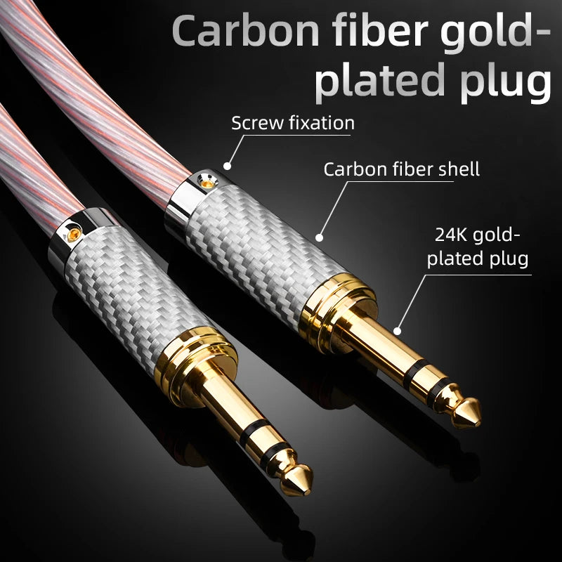 HiFi 6.35mm Audio Cable OCC Silver Mixed 6.35 — product photo 3 of 6